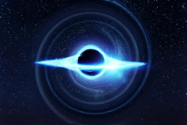 black hole event horizon accretion disk dramatic space