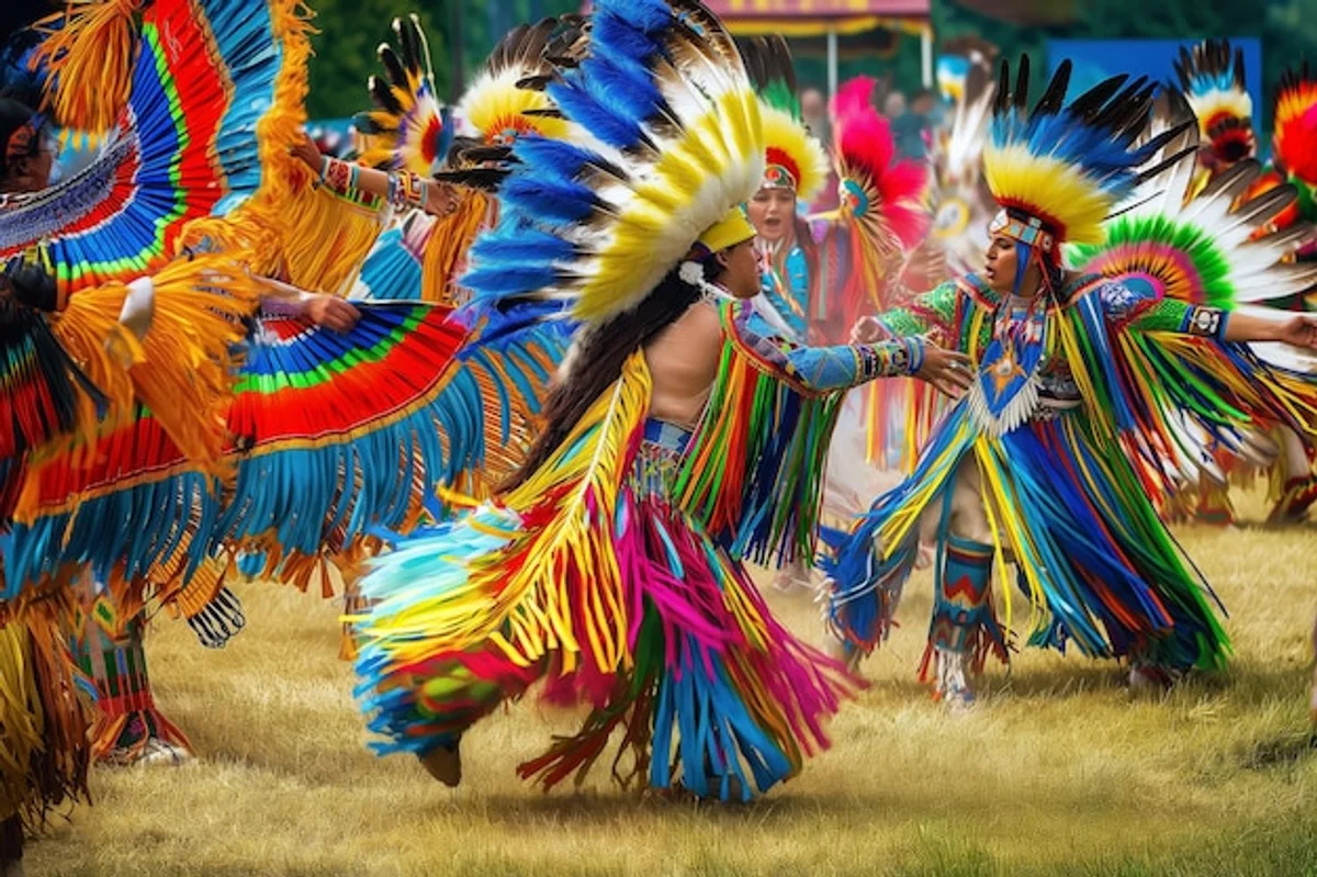 native american pow wow festival authentic