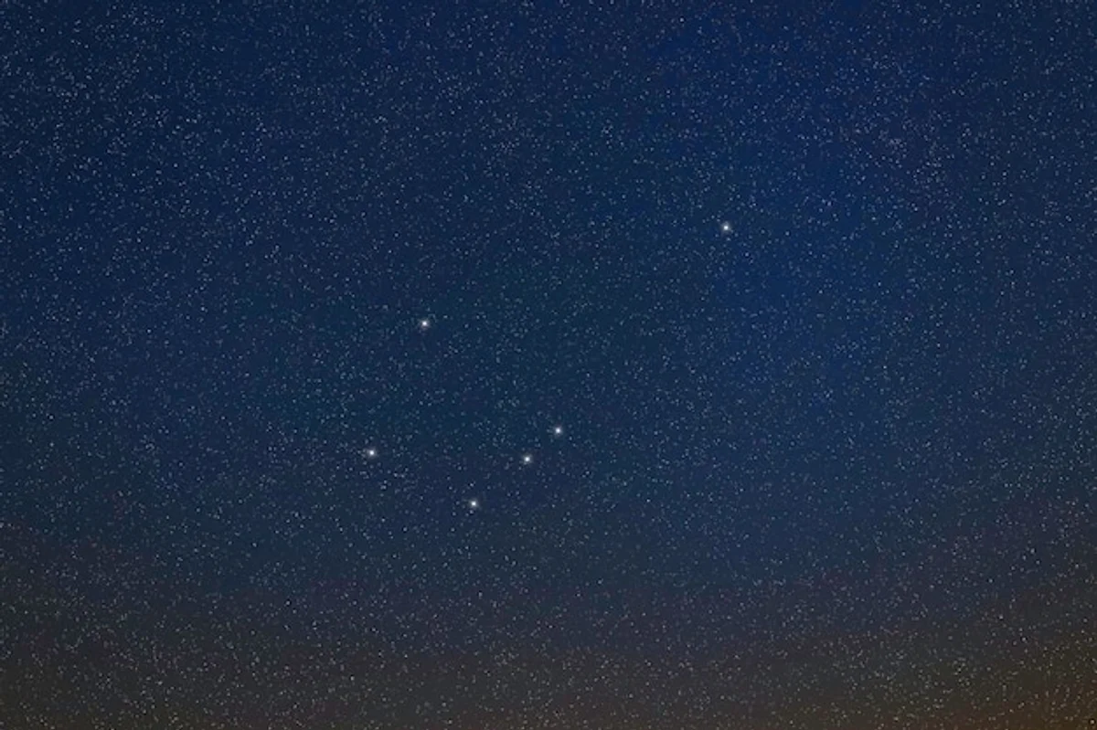 Young dense star cluster telescope photo