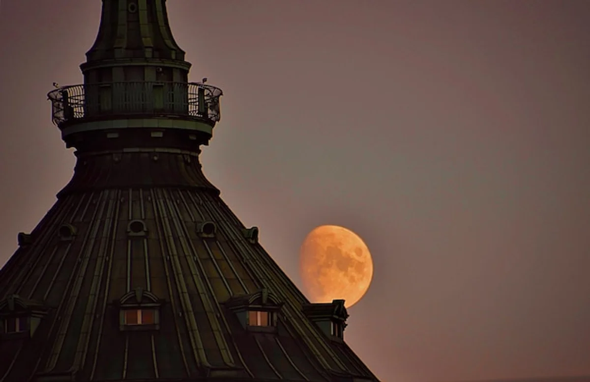 venus planet night sky czech landscape