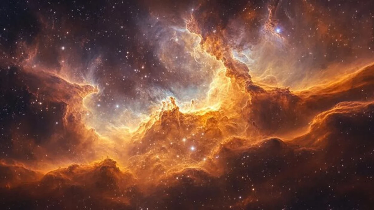 deep space mystery nebula stars particles