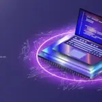 futuristic European quantum computer laboratory