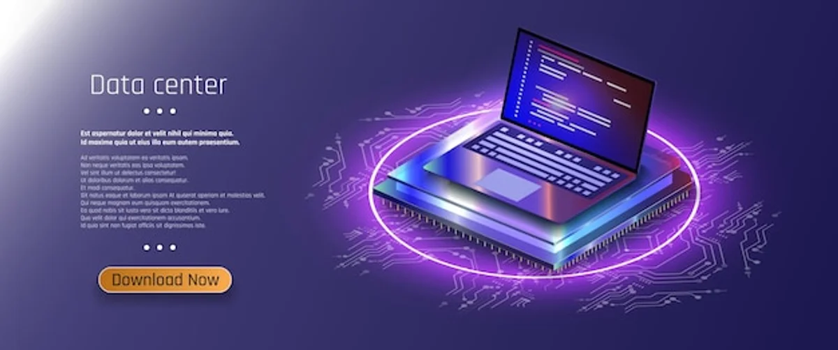 futuristic European quantum computer laboratory