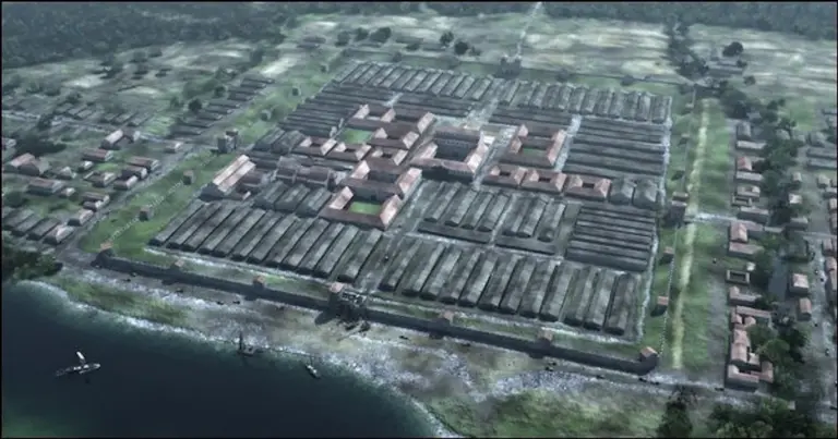 lidar roman camp europe aerial photo