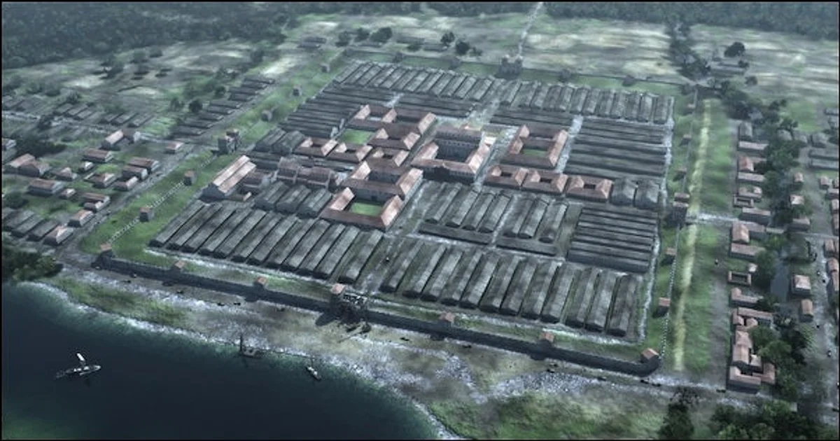 lidar roman camp europe aerial photo