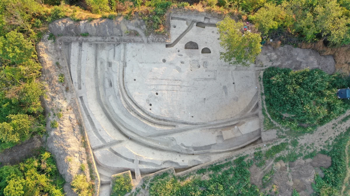 lidar scan roman military camp aerial