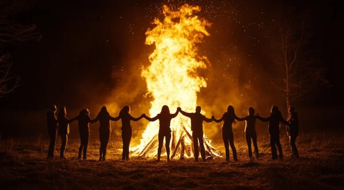 celtic samhain festival fire celebration