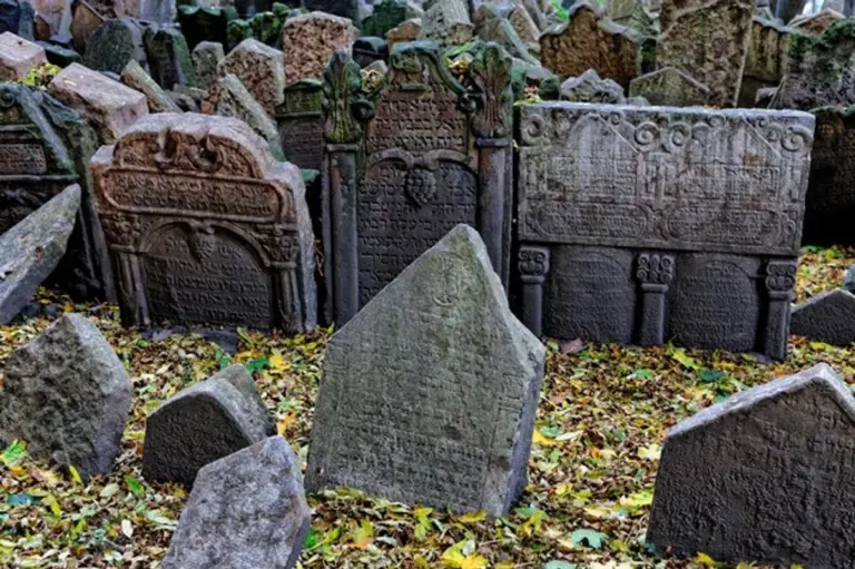 czech rural cemetery dusk tradition