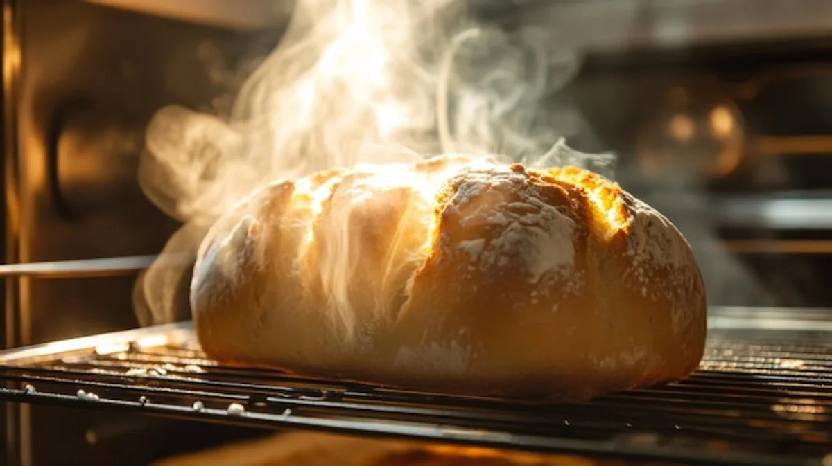 homemade bread baking oven steam trouble