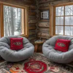 warm cozy bedroom winter Czech