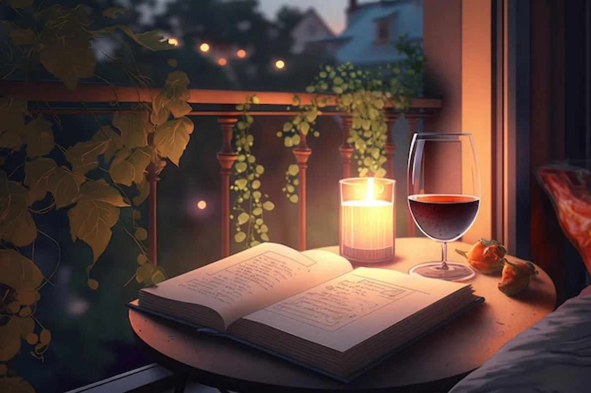 evening routine without technology cozy lamp book