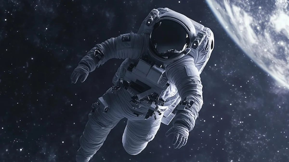 astronaut looking at earth from space inspirational