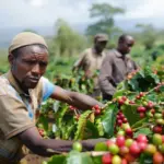 vibrant african harvest celebration in rural village