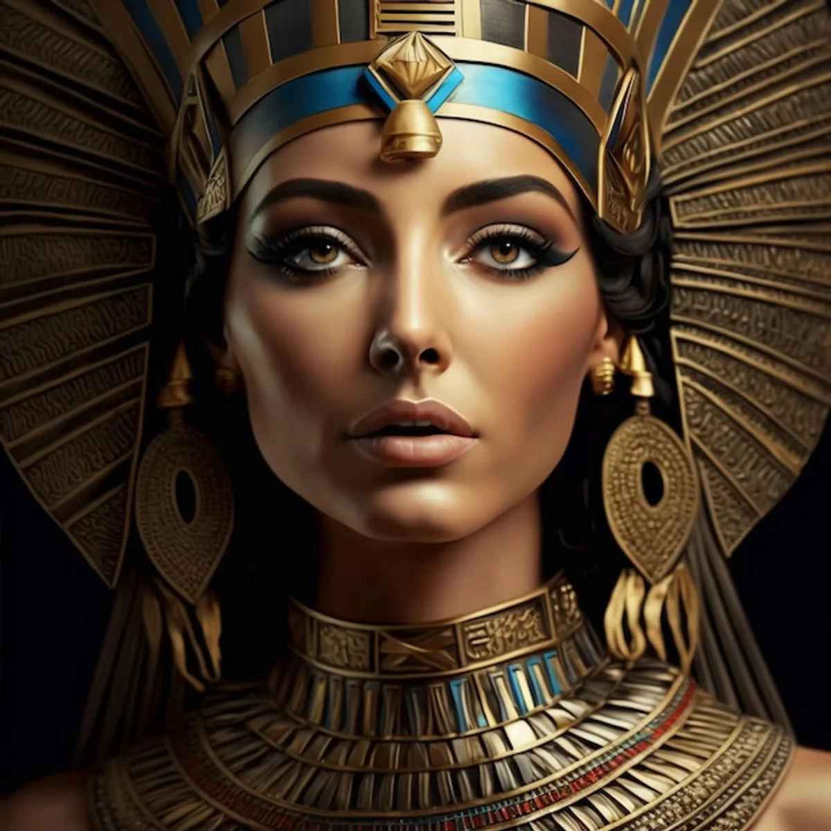 realistic portrait of Cleopatra queen of ancient Egypt