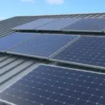 diy home solar panel roof czech sunny day