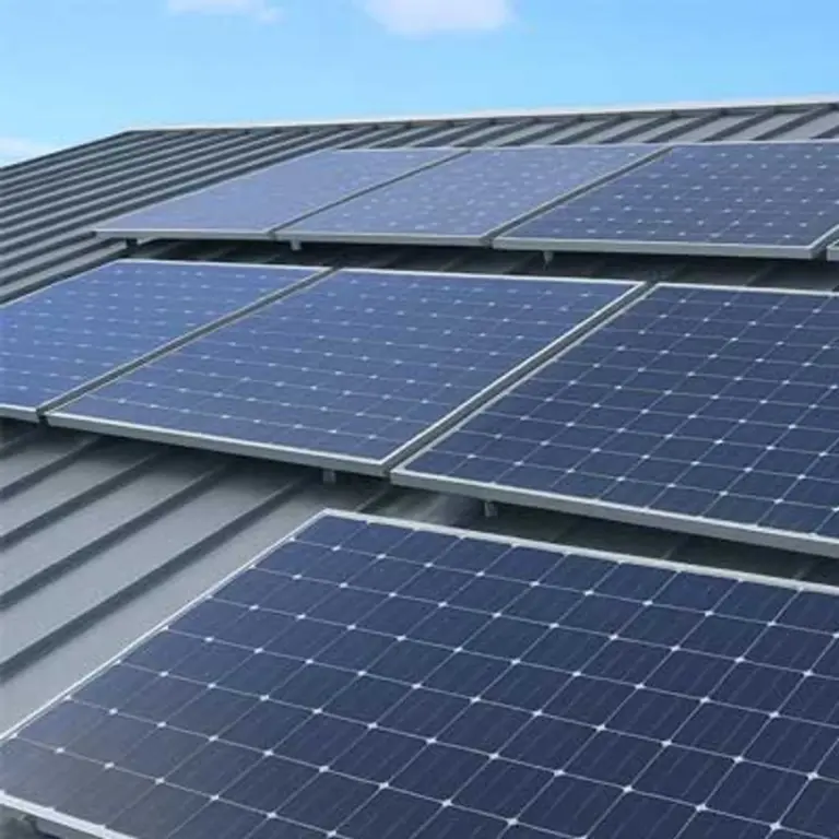 diy home solar panel roof czech sunny day