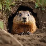 wild animals predicting winter forest