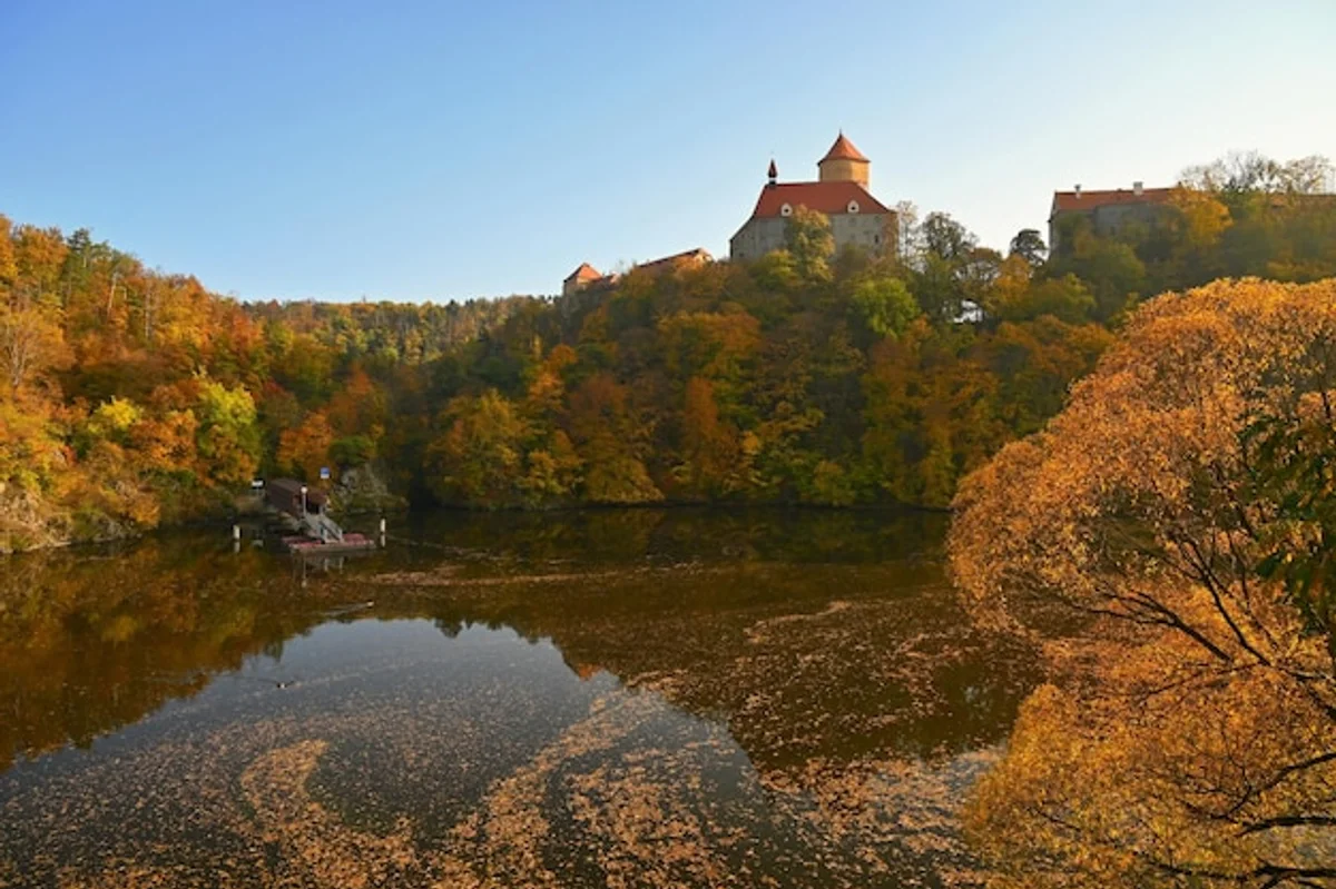 sunset color change autumn nature Czech Republic