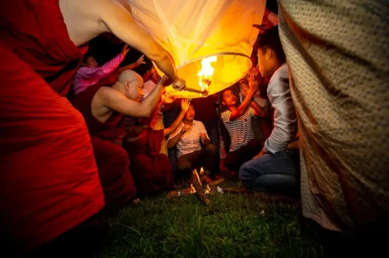celtic autumn celebration bonfire forest costumes