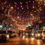 indian festival lights night city celebration