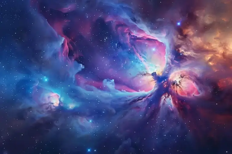 Orion Nebula dramatic night sky