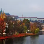 walking in Czech city nature relaxation