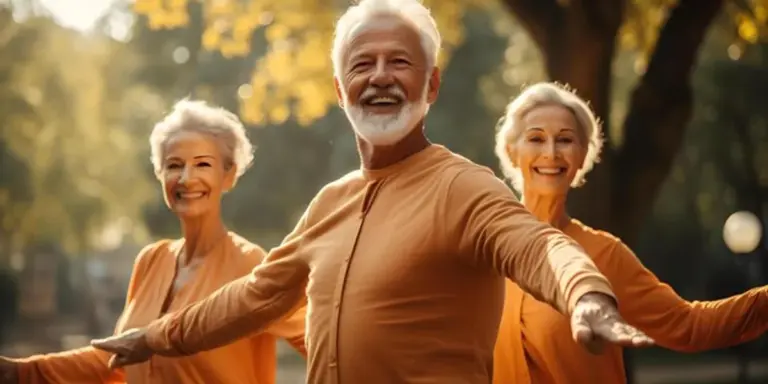 longevity happy old people outdoor active