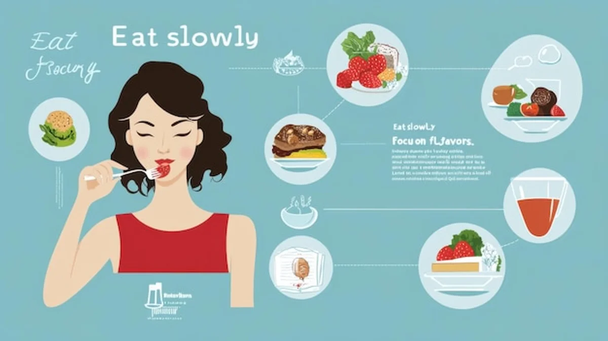 mindful slow eating adults table