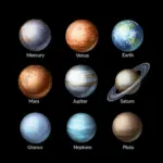 planets of the solar system in realistic detail