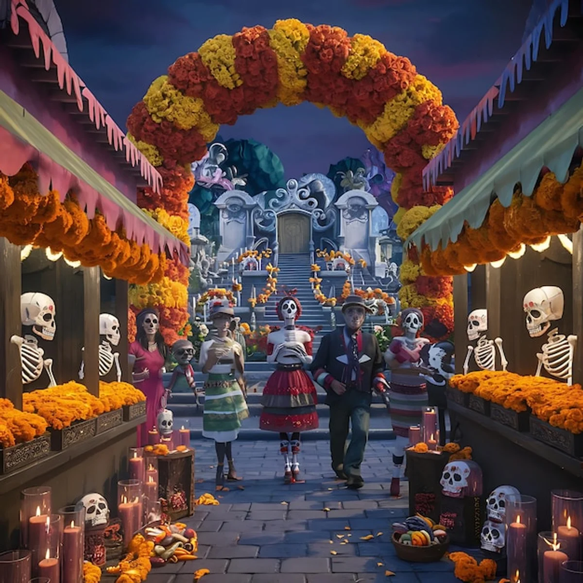 mexican day of the dead parade europe street festival