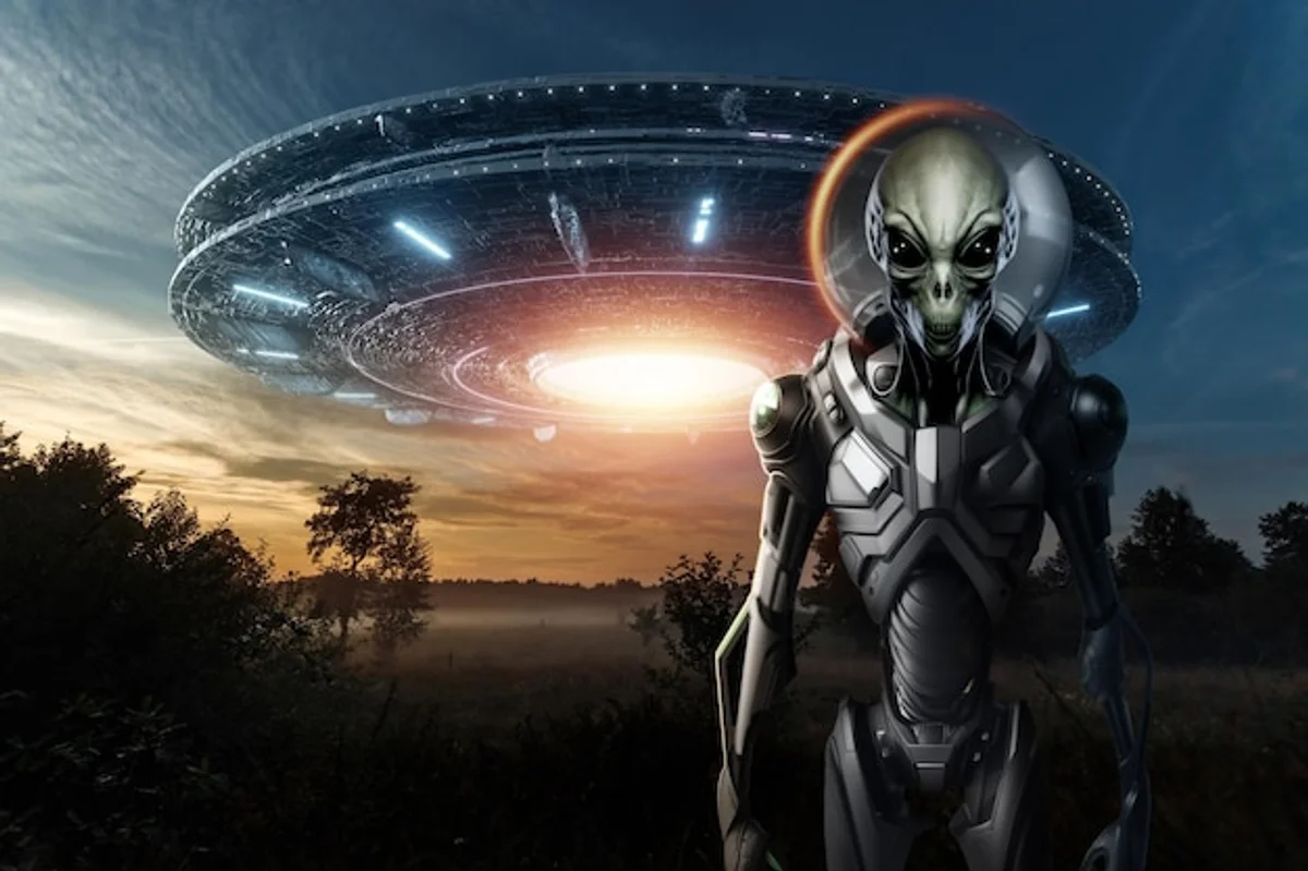 alien life search concept illustration