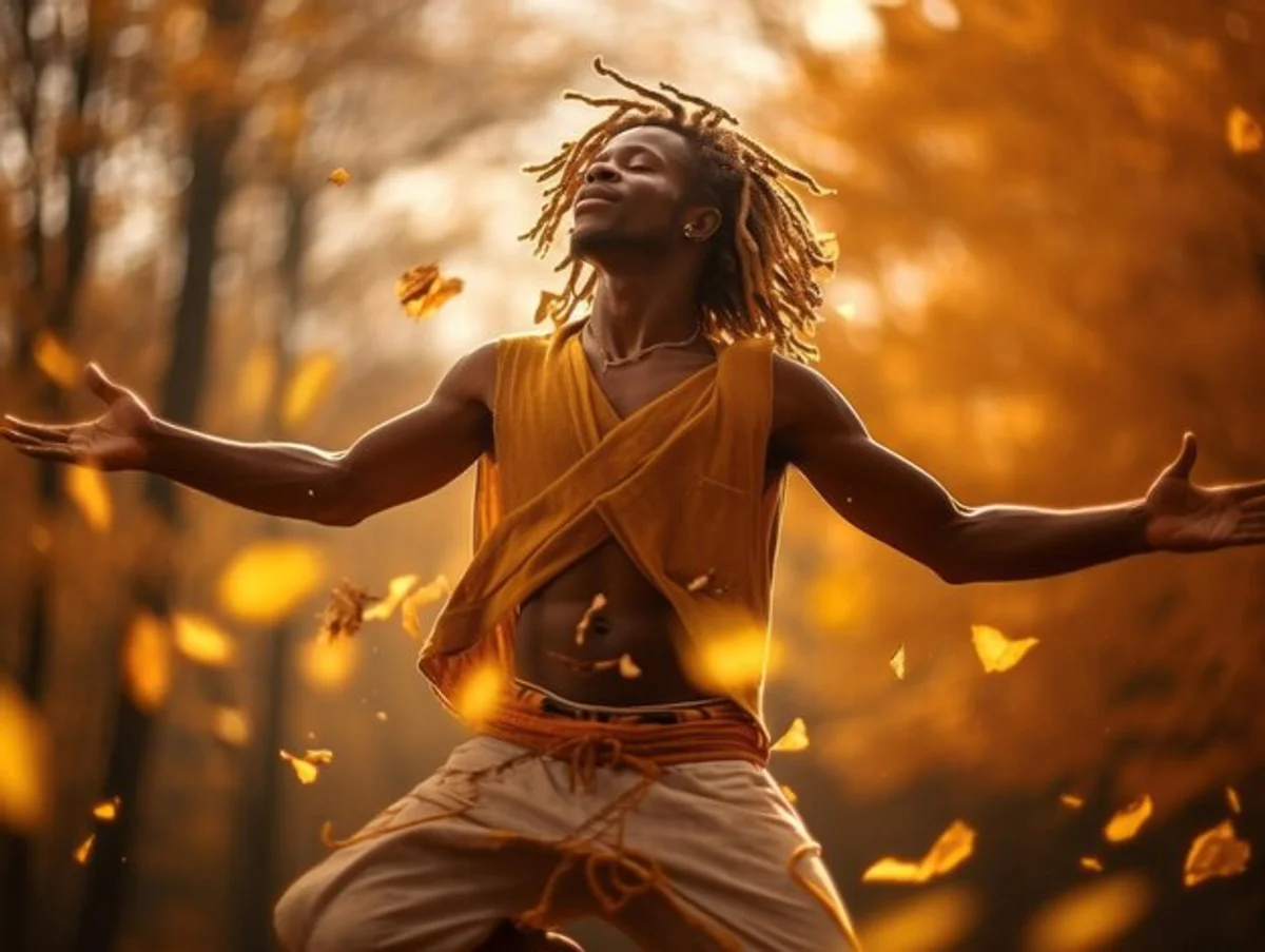 african autumn festival fire dance