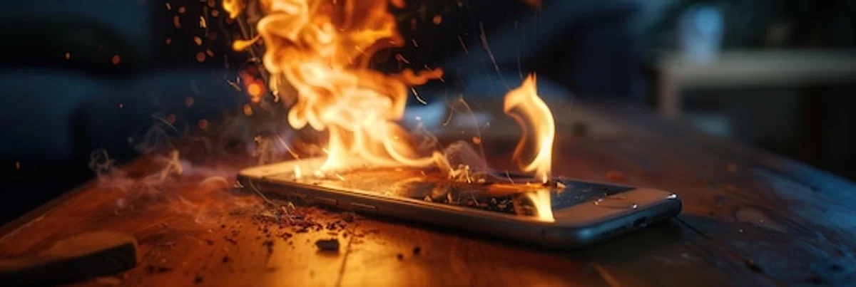 charging smartphone overheating