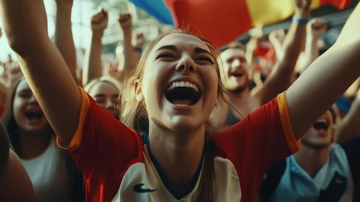 Czech sports victory celebration