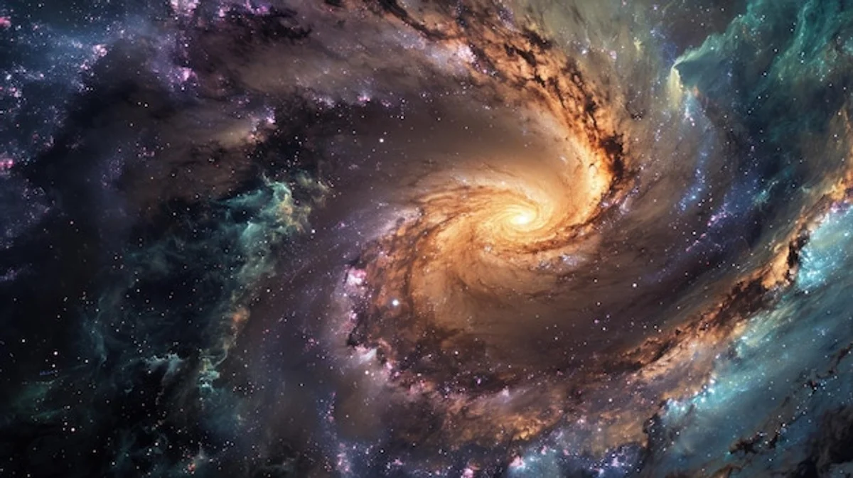 spiral galaxy hubble telescope deep space vivid