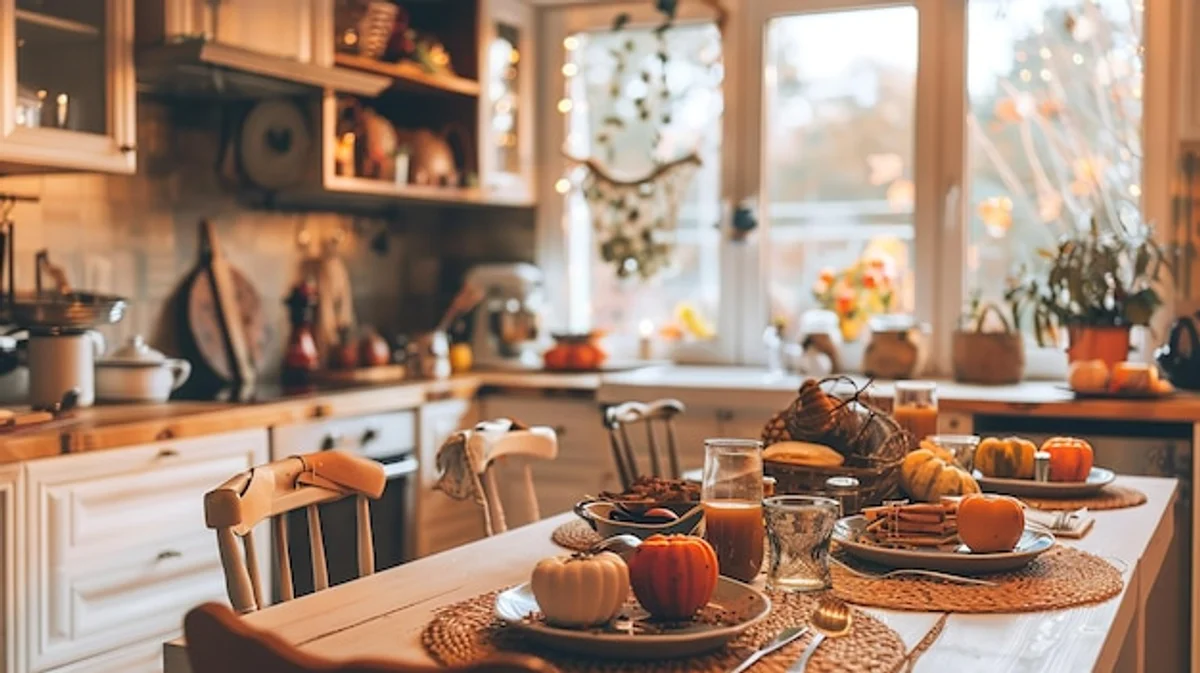 autumn kitchen organization