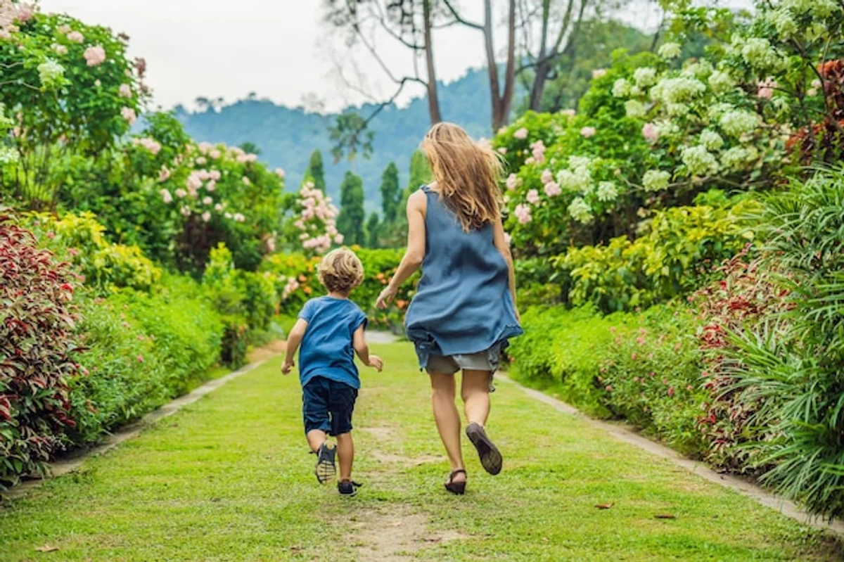 relaxed family vacation in Czech nature real life