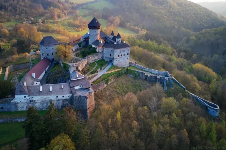 medieval castle mystery drone scan czech republic
