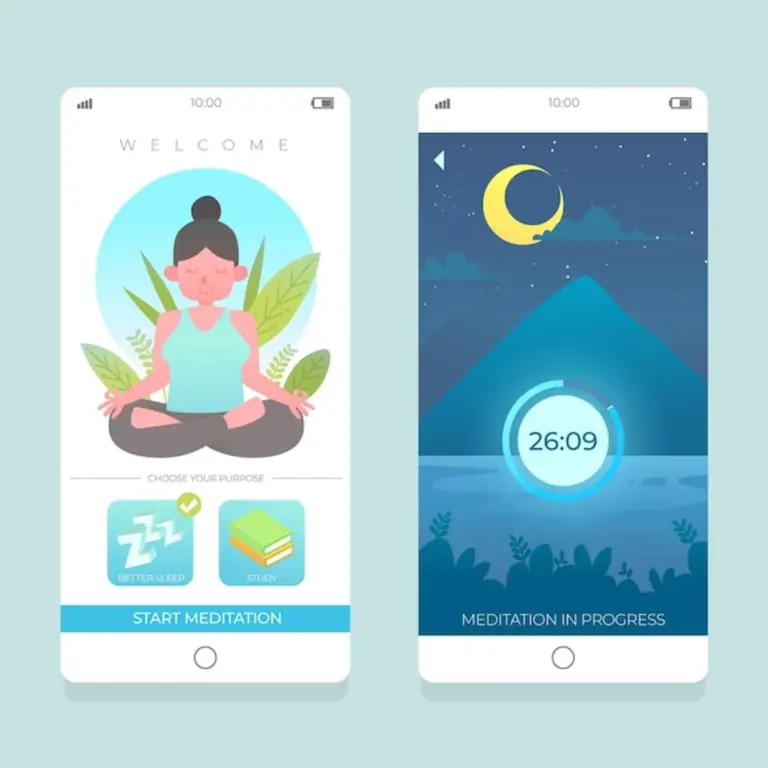 relaxation app meditation phone nature