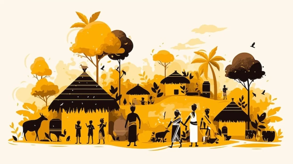 African harvest festival village tradition