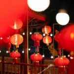 Mid autumn festival celebration lanterns night Asia