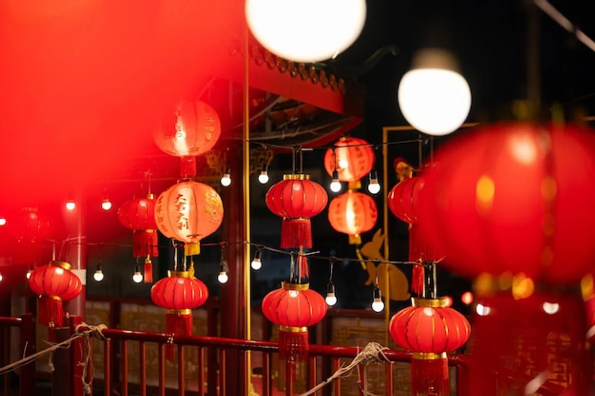 Mid autumn festival celebration lanterns night Asia