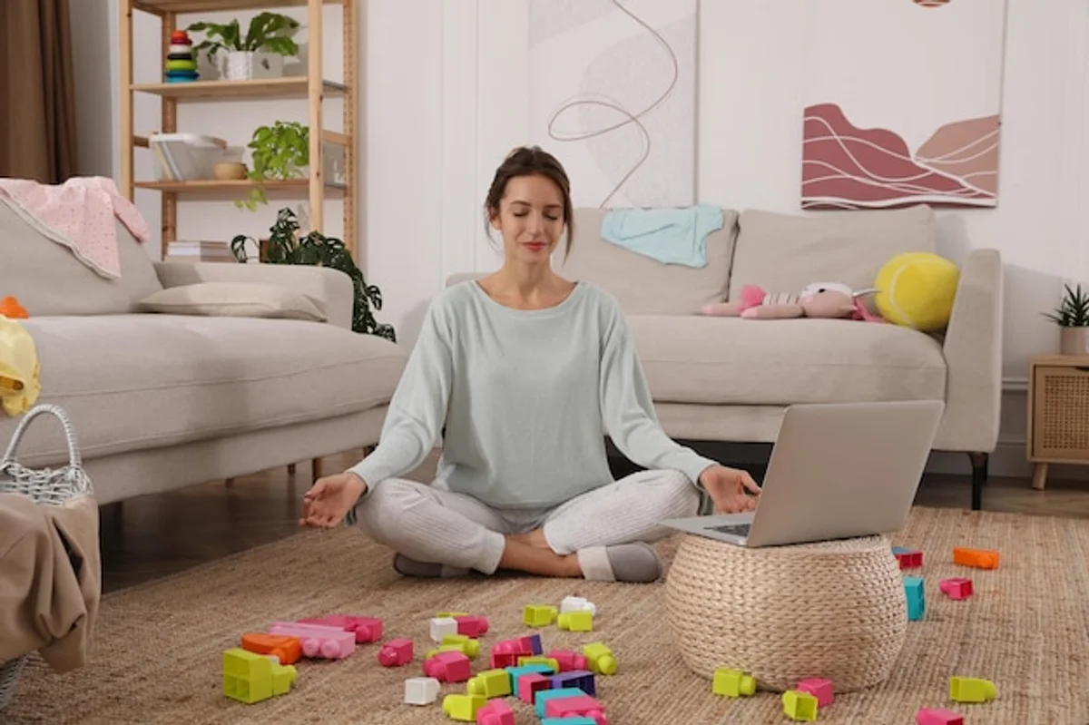 meditation at home real life messy room