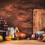 fresh kitchen herbs storage autumn