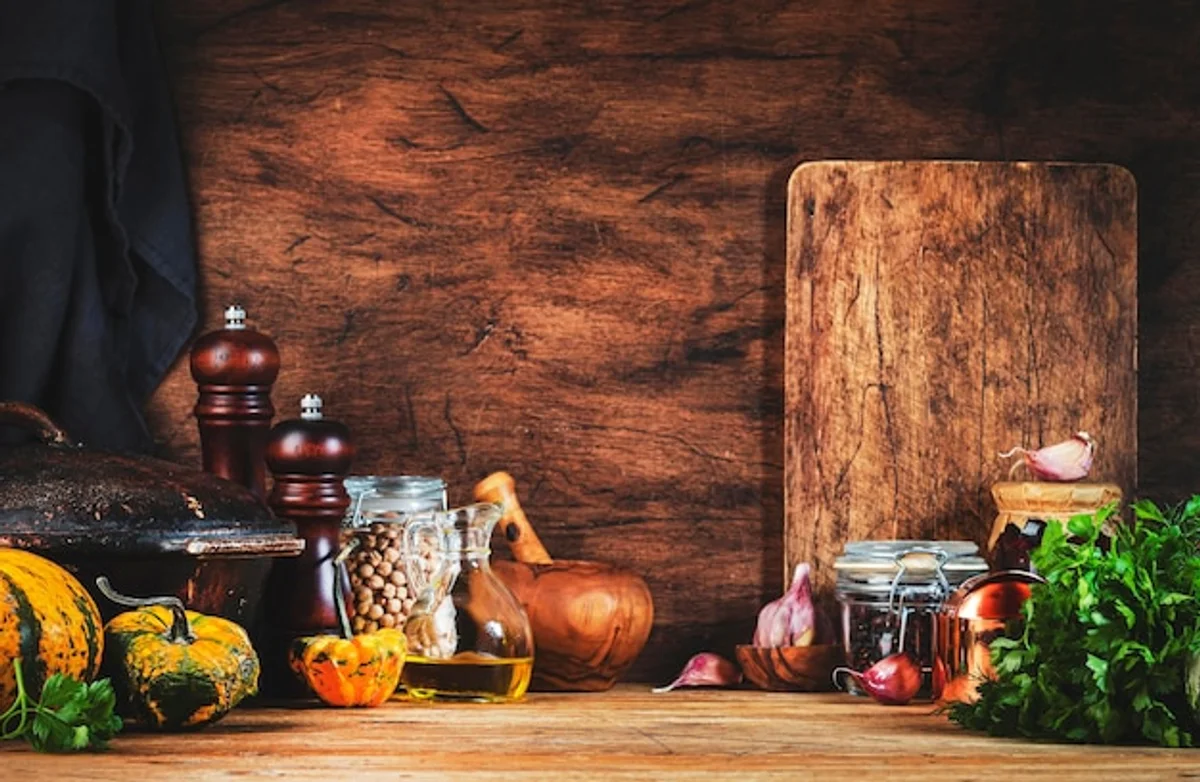 fresh kitchen herbs storage autumn