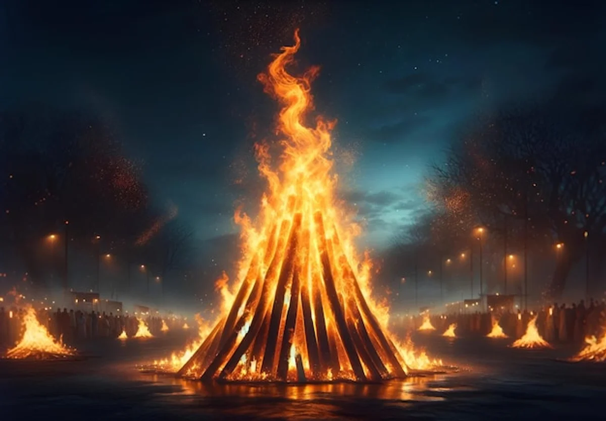 samhain celtic festival night bonfire
