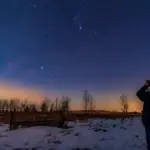 november stargazing czech countryside clear sky