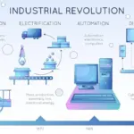 electricity revolution timeline infographic