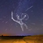 orionid meteor shower night sky czech republic