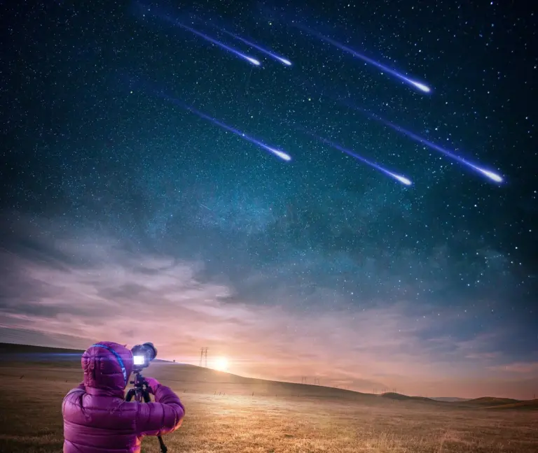 orionid meteor shower czech night skyscape